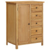 Stella Homewares Wardrobe 76x52x105 cm Solid Oak Wood