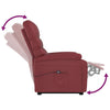 Stella Homewares Stand up Chair Wine Red Faux Leather
