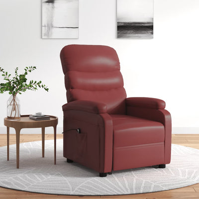 Stella Homewares Stand up Chair Wine Red Faux Leather