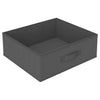 Stella Homewares Storage Rack with 4 Fabric Baskets Steel Grey