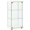 Stella Homewares Storage Cabinet Tempered Glass White