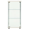Stella Homewares Storage Cabinet Tempered Glass White