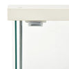 Stella Homewares Storage Cabinet Tempered Glass White