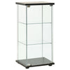 Stella Homewares Storage Cabinet Tempered Glass Black