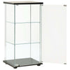 Stella Homewares Storage Cabinet Tempered Glass Black