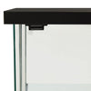 Stella Homewares Storage Cabinet Tempered Glass Black