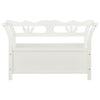 Stella Homewares Storage Bench 126 cm White Solid Fir Wood