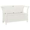 Stella Homewares Storage Bench 126 cm White Solid Fir Wood