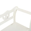 Stella Homewares Storage Bench 126 cm White Solid Fir Wood