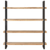 Stella Homewares 4-Tier Bookcase 160x40x180 cm Rough Mango Wood