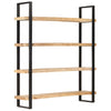 Stella Homewares 4-Tier Bookcase 160x40x180 cm Rough Mango Wood