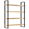 Stella Homewares 4-Tier Bookcase 160x40x180 cm Rough Mango Wood
