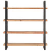 Stella Homewares 4-Tier Bookcase 160x40x180 cm Solid Acacia Wood