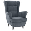 Stella Homewares Armchair Dark Grey Velvet