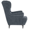Stella Homewares Armchair Dark Grey Velvet