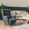 Stella Homewares Armchair Dark Grey Velvet