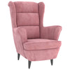 Stella Homewares Armchair Pink Velvet