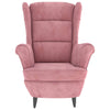 Stella Homewares Armchair Pink Velvet