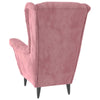 Stella Homewares Armchair Pink Velvet