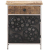 Stella Homewares Bedside Cabinet 40x30x50 cm Rough Mango Wood