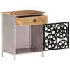 Stella Homewares Bedside Cabinet 40x30x50 cm Rough Mango Wood