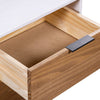 Stella Homewares Book Cabinet "New York" White and Light Wood Solid Pine Wood