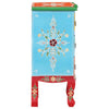 Stella Homewares Hand Painted Bedside Cabinet 40x30x60 cm Solid Mango Wood