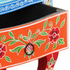 Stella Homewares Hand Painted Bedside Cabinet 40x30x60 cm Solid Mango Wood