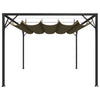 Stella Homewares Garden Gazebo with Retractable Roof 3x3 m Taupe 180 g/m²
