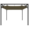 Stella Homewares Garden Gazebo with Retractable Roof 3x3 m Taupe 180 g/m²