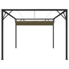 Stella Homewares Garden Gazebo with Retractable Roof 3x3 m Taupe 180 g/m²