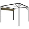 Stella Homewares Garden Gazebo with Retractable Roof 3x3 m Taupe 180 g/m²