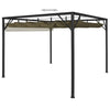 Stella Homewares Garden Gazebo with Retractable Roof 3x3 m Taupe 180 g/m²