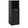 Stella Homewares Bathroom Cabinet Black 30x30x95 cm Engineered Wood