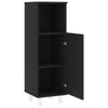 Stella Homewares Bathroom Cabinet Black 30x30x95 cm Engineered Wood