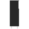 Stella Homewares Bathroom Cabinet Black 30x30x95 cm Engineered Wood