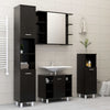 Stella Homewares Bathroom Cabinet Black 30x30x95 cm Engineered Wood