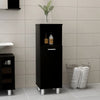 Stella Homewares Bathroom Cabinet Black 30x30x95 cm Engineered Wood