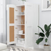 Stella Homewares Book Cabinet White 82.5x30.5x150 cm Engineered Wood