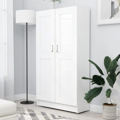 Stella Homewares Book Cabinet White 82.5x30.5x150 cm Engineered Wood