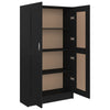 Stella Homewares Book Cabinet Black 82.5x30.5x150 cm Engineered Wood