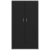 Stella Homewares Book Cabinet Black 82.5x30.5x150 cm Engineered Wood