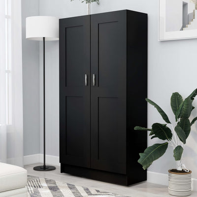 Stella Homewares Book Cabinet Black 82.5x30.5x150 cm Engineered Wood