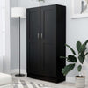 Stella Homewares Book Cabinet Black 82.5x30.5x150 cm Engineered Wood