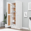Stella Homewares Book Cabinet White 82.5x30.5x185.5 cm Engineered Wood