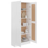 Stella Homewares Book Cabinet White 82.5x30.5x185.5 cm Engineered Wood