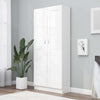 Stella Homewares Book Cabinet White 82.5x30.5x185.5 cm Engineered Wood