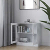 Stella Homewares Vitrine Cabinet White 82.5x30.5x80 cm Engineered Wood