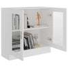 Stella Homewares Vitrine Cabinet White 82.5x30.5x80 cm Engineered Wood