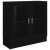 Stella Homewares Vitrine Cabinet Black 82.5x30.5x80 cm Engineered Wood